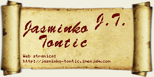 Jasminko Tontić vizit kartica